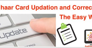 Aadhar Card Update/Correction: Address, Mobile Number, Photo, Email ID, Name, DOB, Gender