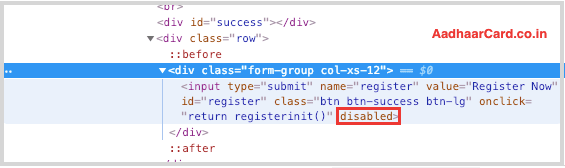 Enabling Register Now in Digitize India