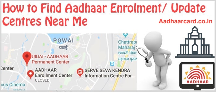 How To Find Aadhaar Enrolment Center Update Centres Near Me Easily 