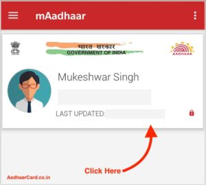 How to View your Profile in mAadhaar