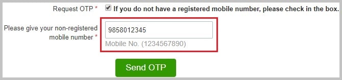 Order Aadhaar Reprint without mobile number UIDAI